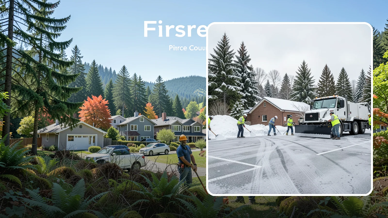 Church Parking Lot Snow Removal in Fircrest, Pierce County, WA - We clear church lots ahead of weekend services so Western Washington congregations gather safely in winter.