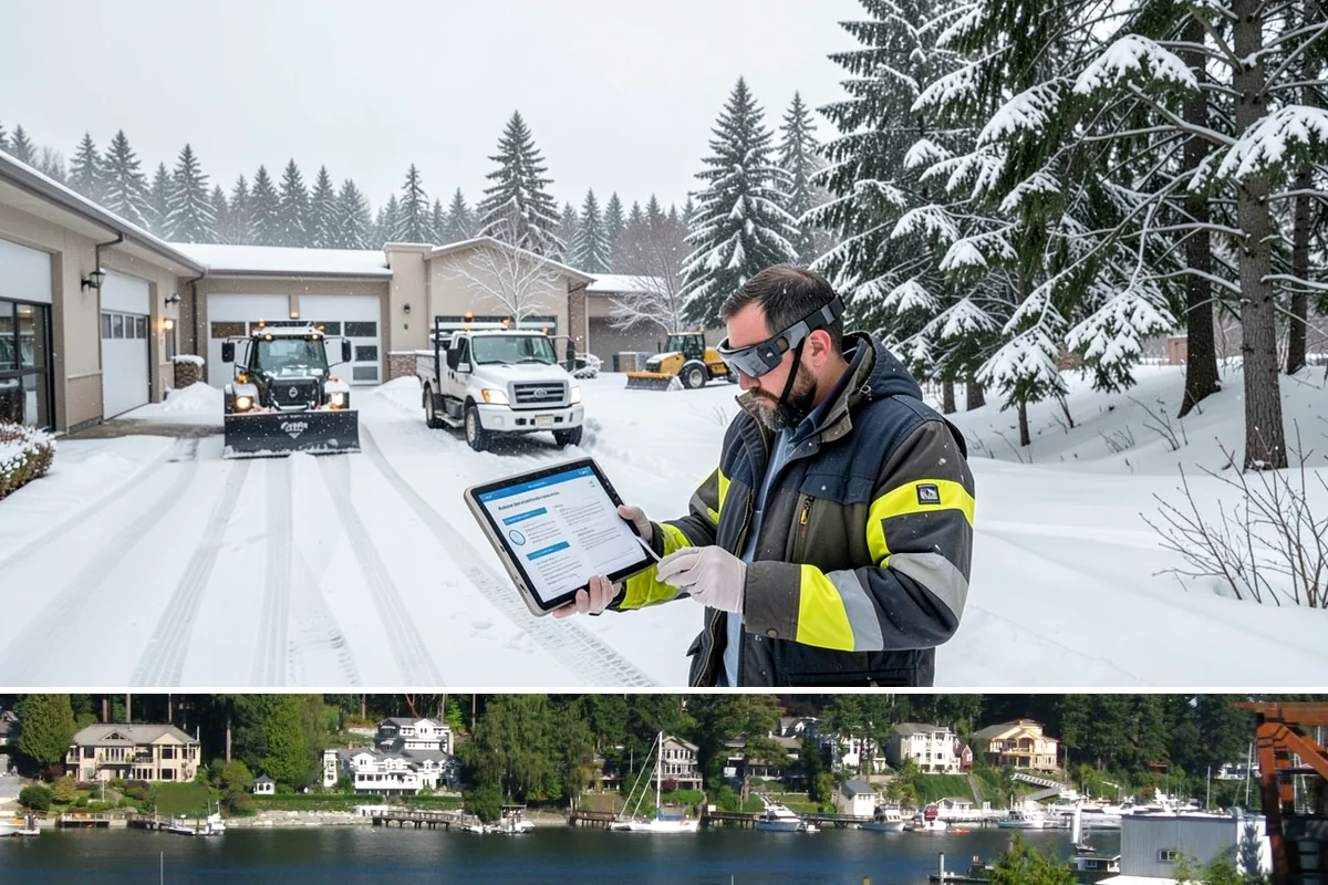 Church Parking Lot Snow Removal in Gig Harbor, Pierce County, WA - Church lots in the Puget Sound area need the most winter service from December through February, peaking around the holiday...