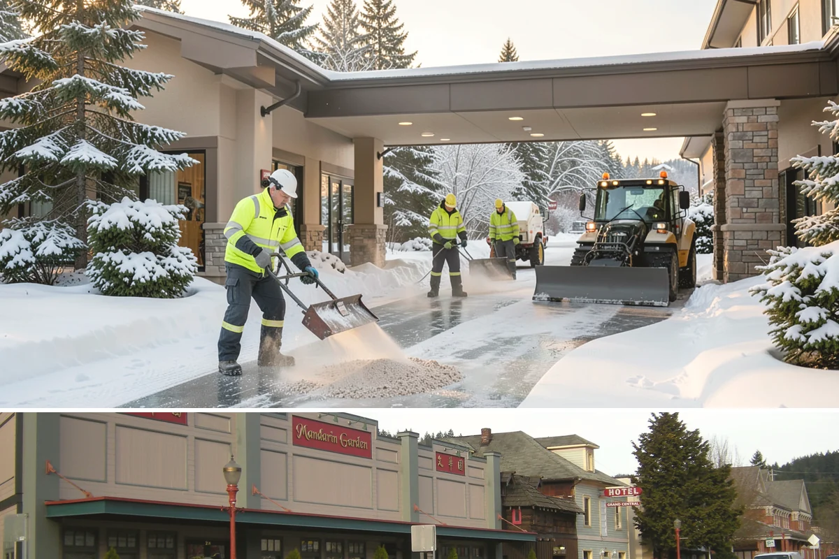 Church Parking Lot Snow Removal in Issaquah, King County, WA - Church lots in the Puget Sound area need the most winter service from December through February, peaking around the holiday...