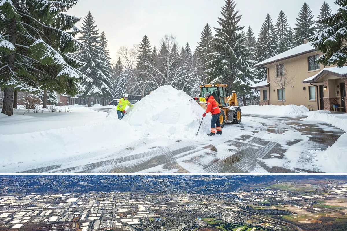 Church Parking Lot Snow Removal in Kent, King County, WA - Church lots in the Puget Sound area need the most winter service from December through February, peaking around the holiday...