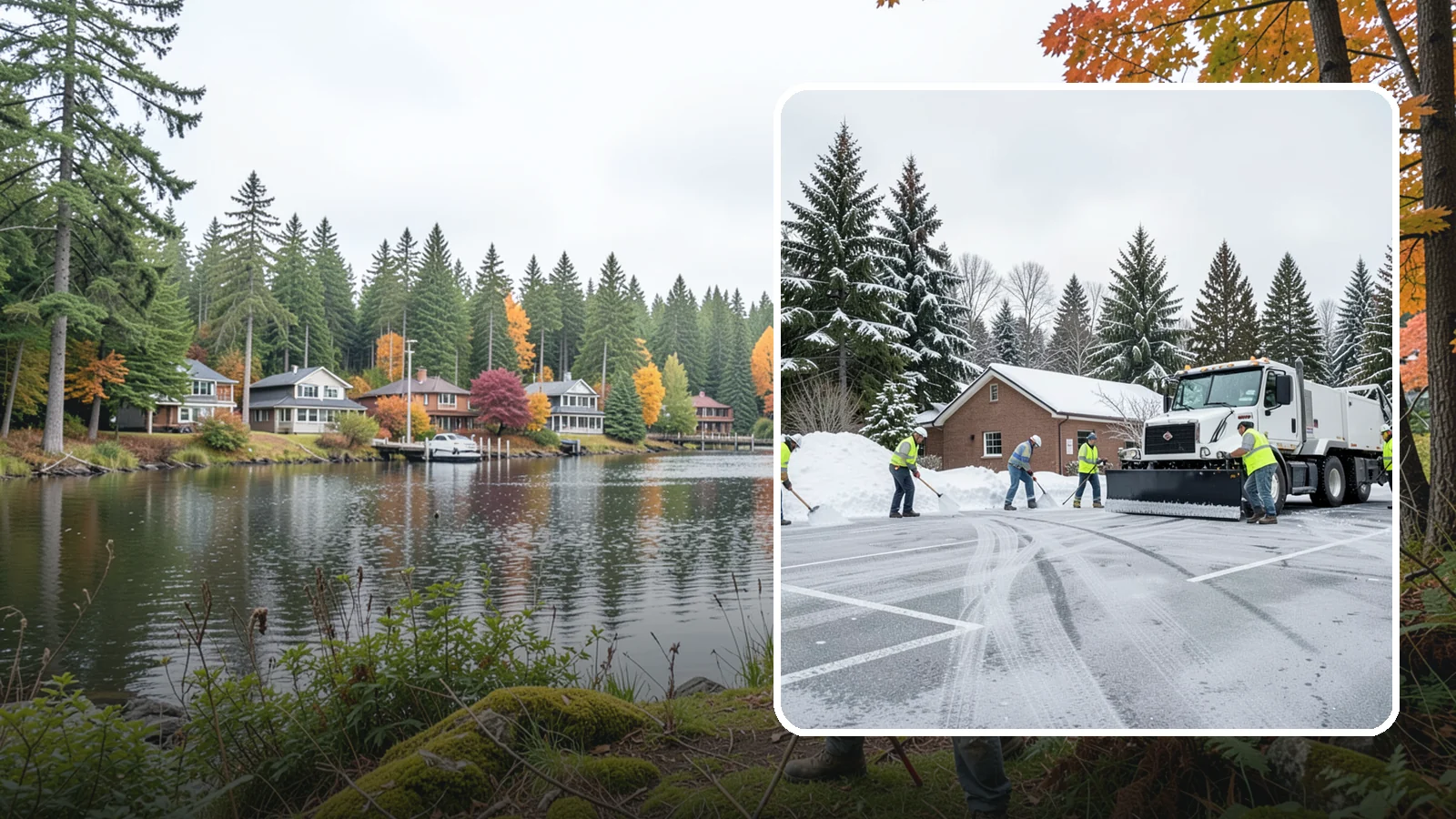 Church Parking Lot Snow Removal in La Conner, Skagit County, WA - We clear church lots ahead of weekend services so Western Washington congregations gather safely in winter.