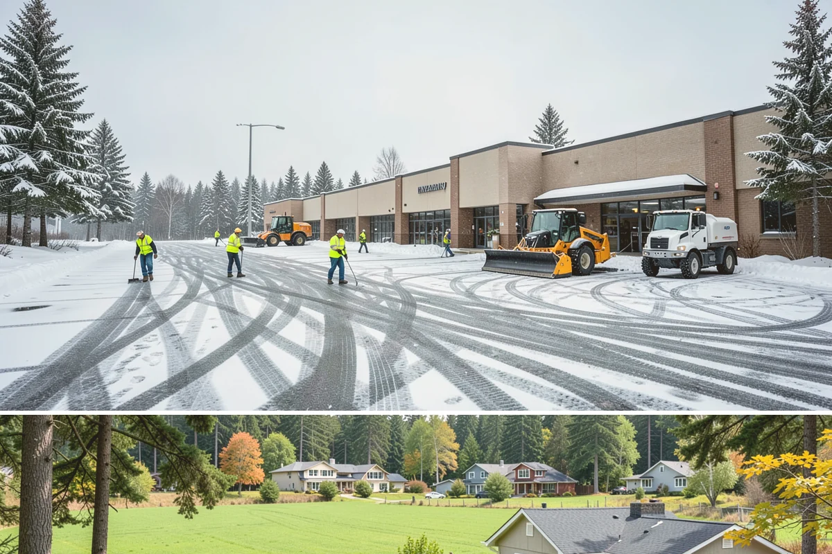 Church Parking Lot Snow Removal in Lyman, Skagit County, WA - Church lots in the Puget Sound area need the most winter service from December through February, peaking around the holiday...