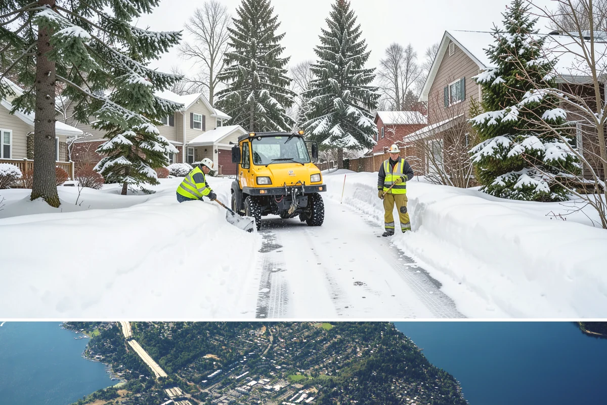 Church Parking Lot Snow Removal in Mercer Island, King County, WA - Church lots in the Puget Sound area need the most winter service from December through February, peaking around the holiday...
