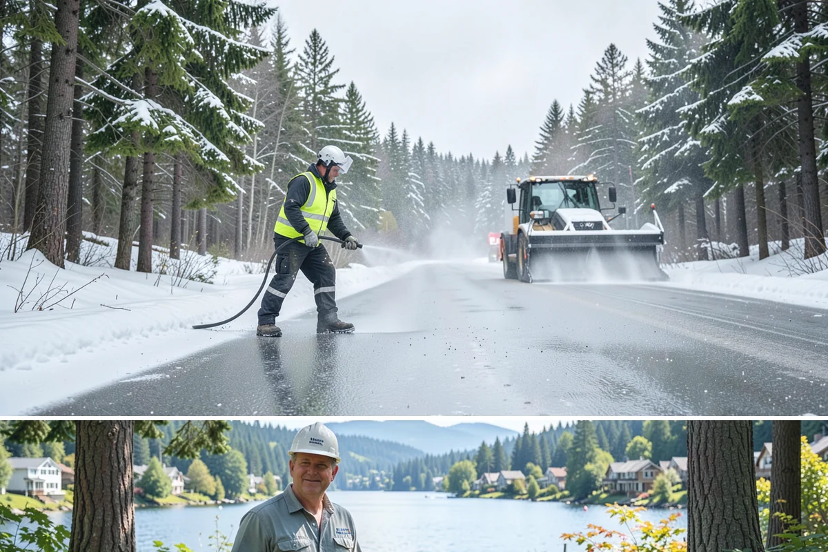Church Parking Lot Snow Removal in Milton, King County, WA - Church lots in the Puget Sound area need the most winter service from December through February, peaking around the holiday...