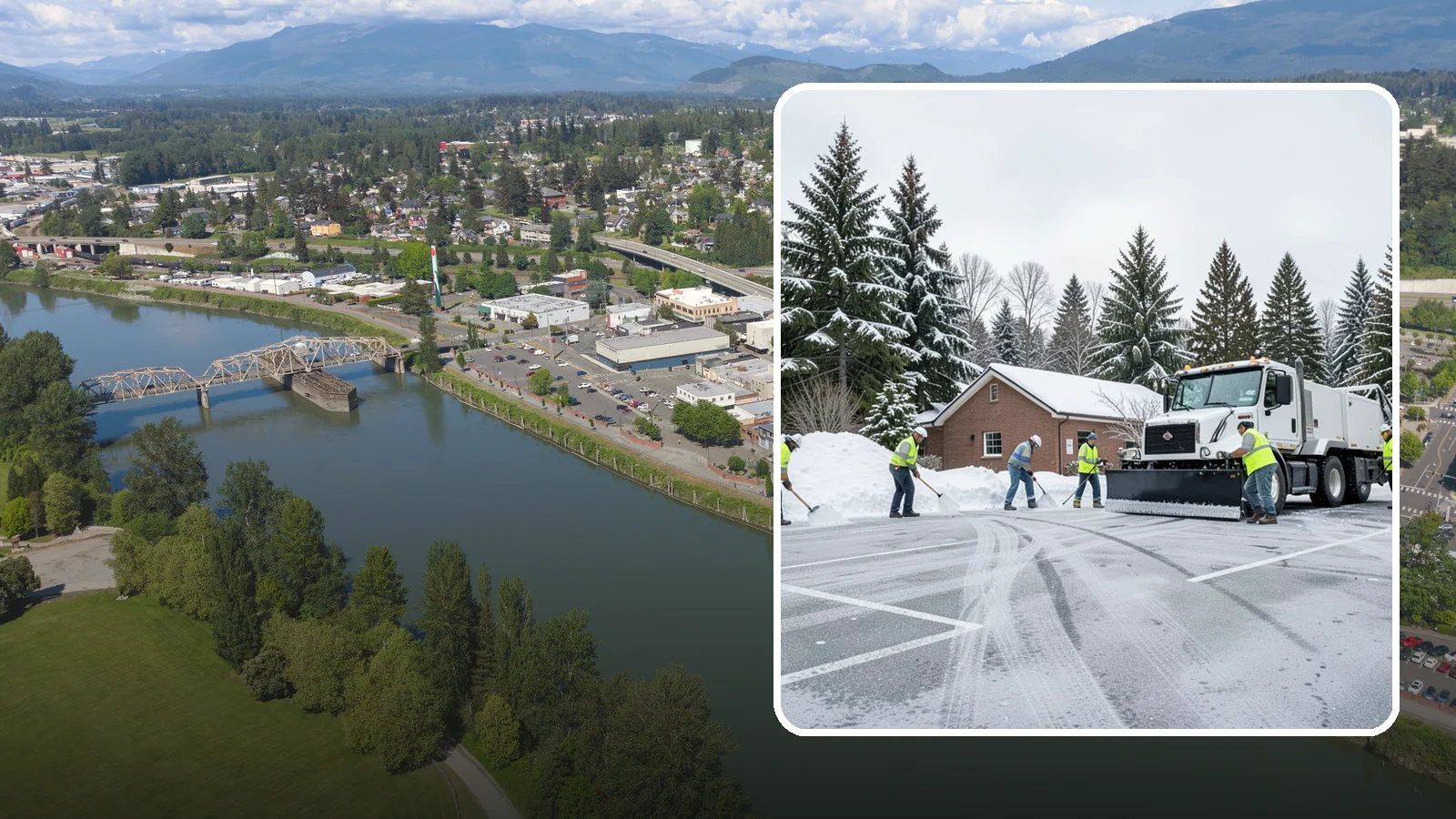 Church Parking Lot Snow Removal in Mount Vernon, Skagit County, WA - We clear church lots ahead of weekend services so Western Washington congregations gather safely in winter.