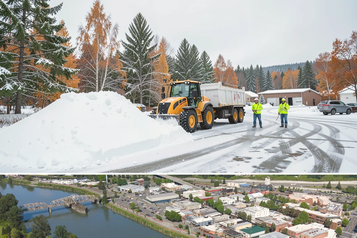 Church Parking Lot Snow Removal in Mount Vernon, Skagit County, WA - Church lots in the Puget Sound area need the most winter service from December through February, peaking around the holiday...