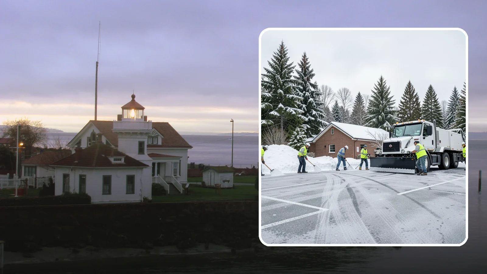 Church Parking Lot Snow Removal in Mukilteo, Snohomish County, WA - We clear church lots ahead of weekend services so Western Washington congregations gather safely in winter.