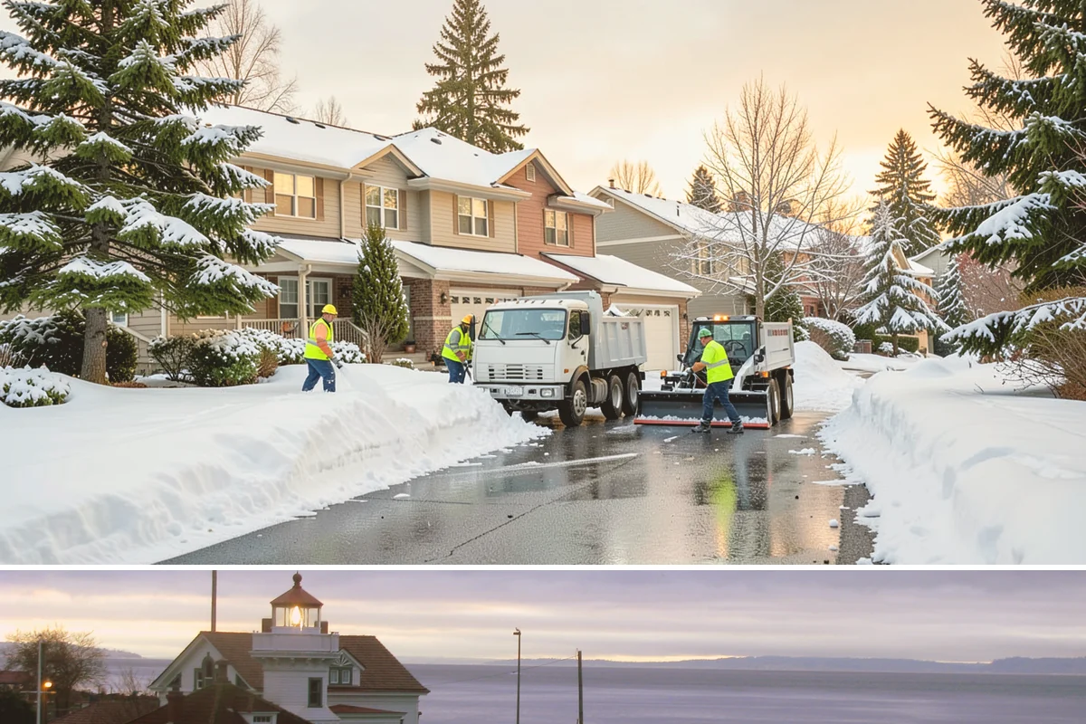 Church Parking Lot Snow Removal in Mukilteo, Snohomish County, WA - Church lots in the Puget Sound area need the most winter service from December through February, peaking around the holiday...