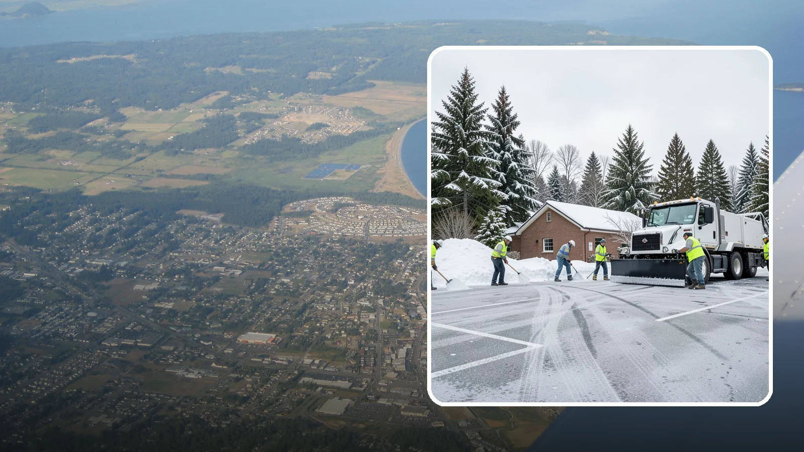 Church Parking Lot Snow Removal in Oak Harbor, Island County, WA - We clear church lots ahead of weekend services so Western Washington congregations gather safely in winter.