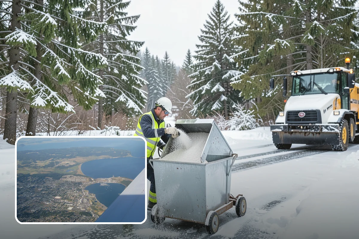 Church Parking Lot Snow Removal in Oak Harbor, Island County, WA - Congregations arrive to a cleared lot for weekend and holiday services