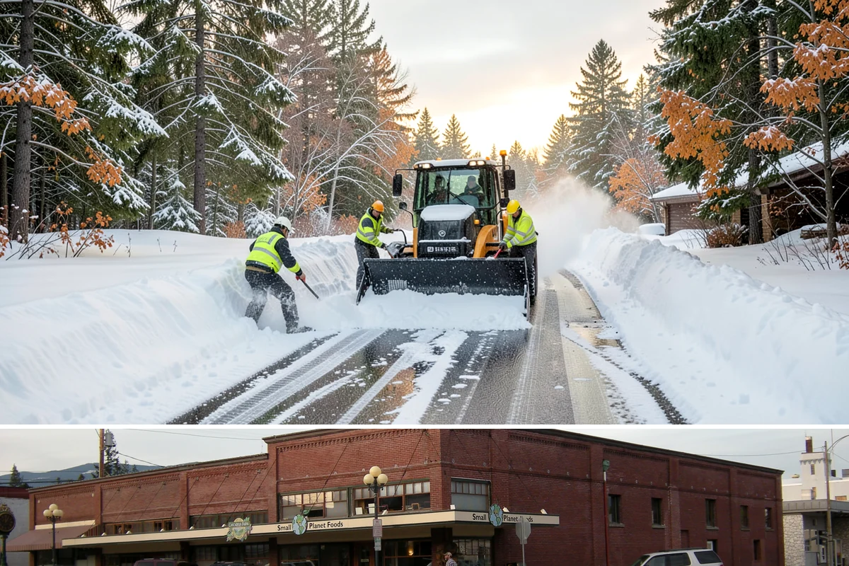 Church Parking Lot Snow Removal in Sedro-Woolley, Skagit County, WA - Church lots in the Puget Sound area need the most winter service from December through February, peaking around the holiday...