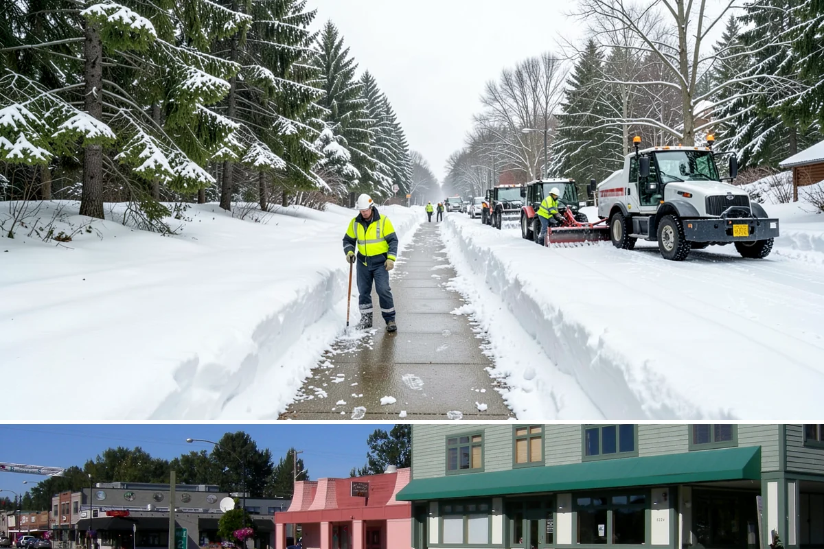 Church Parking Lot Snow Removal in Snoqualmie, King County, WA - Church lots in the Puget Sound area need the most winter service from December through February, peaking around the holiday...