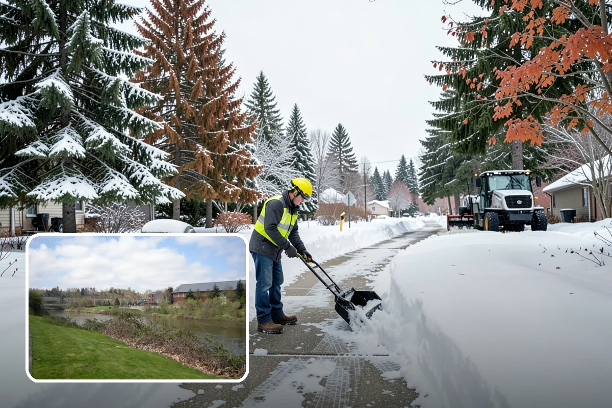 Church Parking Lot Snow Removal in Tukwila, King County, WA - Congregations arrive to a cleared lot for weekend and holiday services