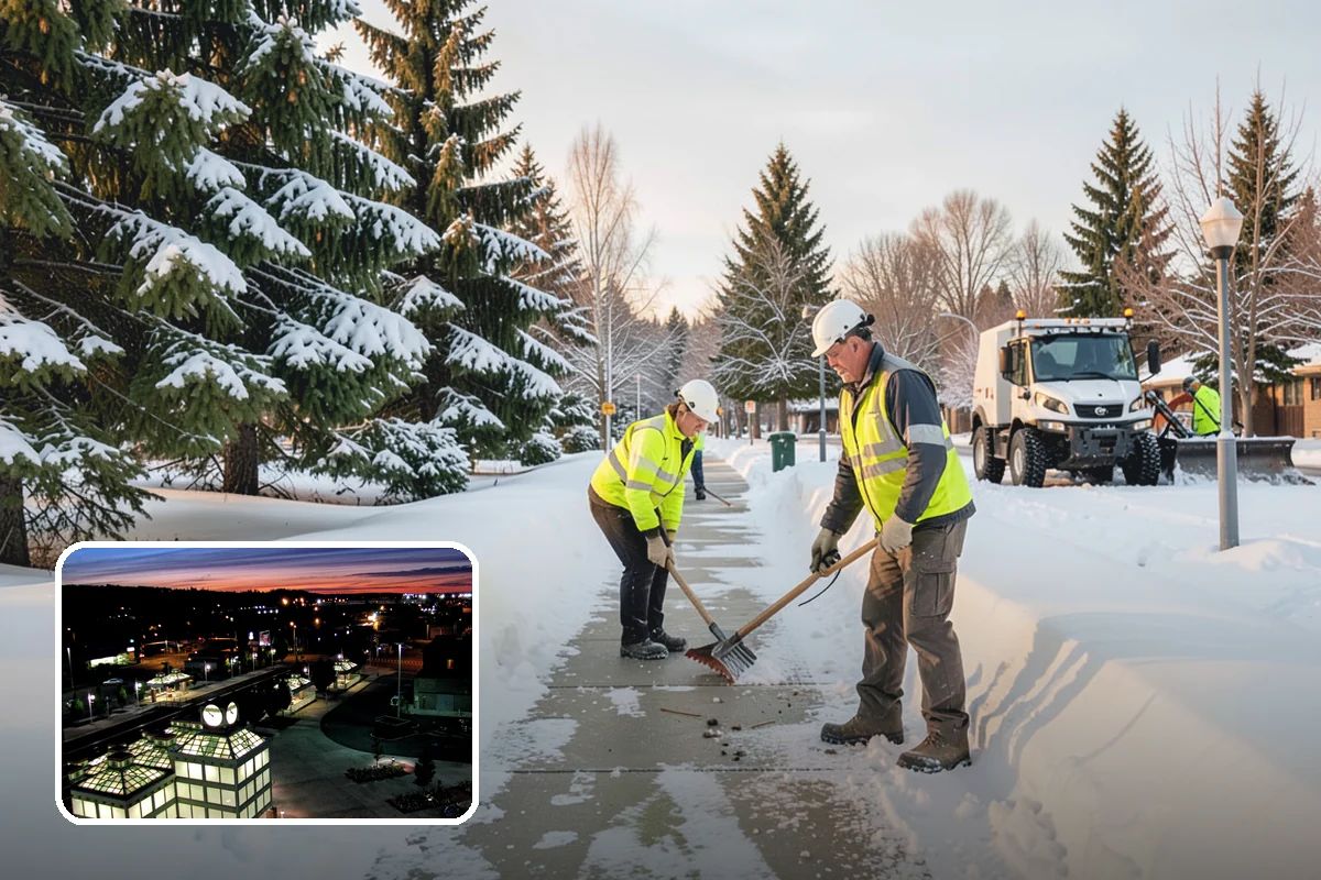 Church Property Snow Removal in Auburn, King County, WA - Lots and entries ready for services