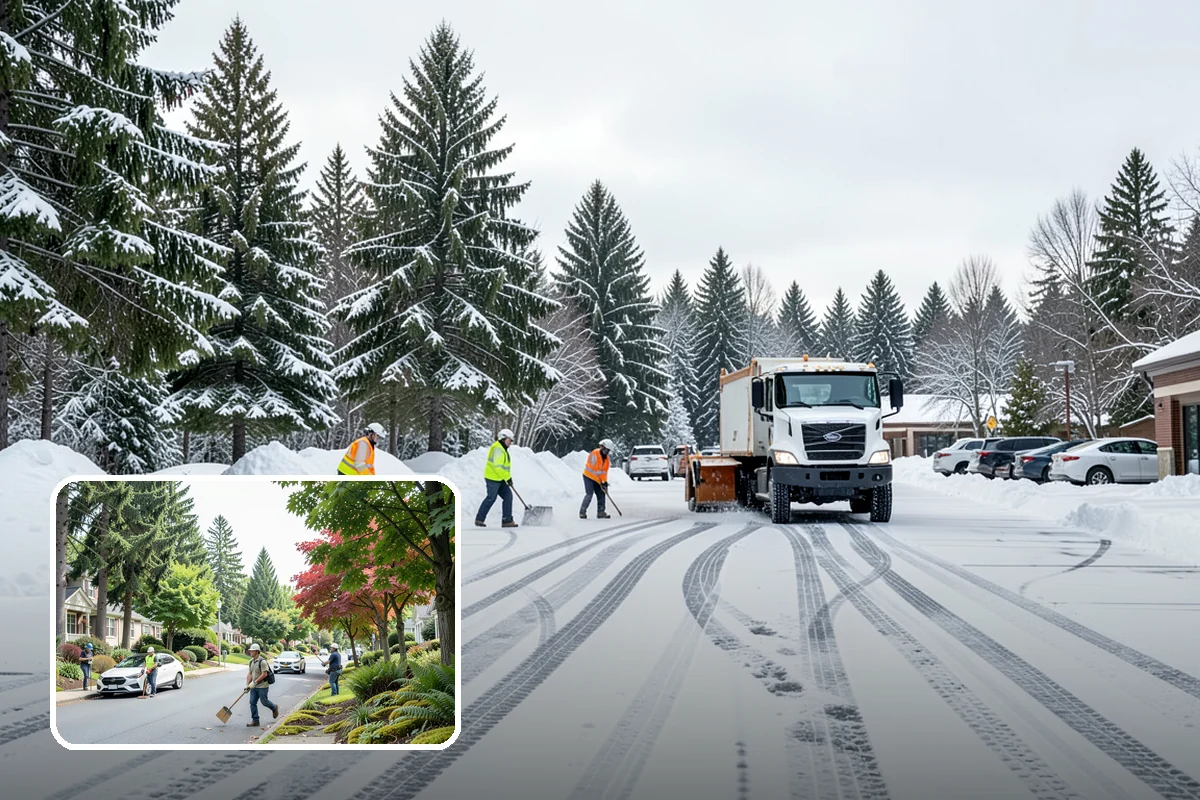 Church Property Snow Removal in Beaux Arts Village, King County, WA - Lots and entries ready for services