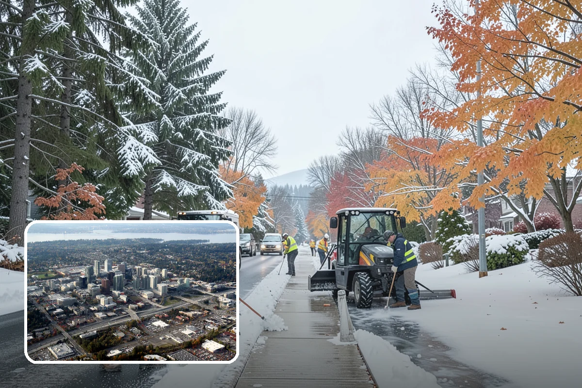 Church Property Snow Removal in Bellevue, King County, WA - Lots and entries ready for services