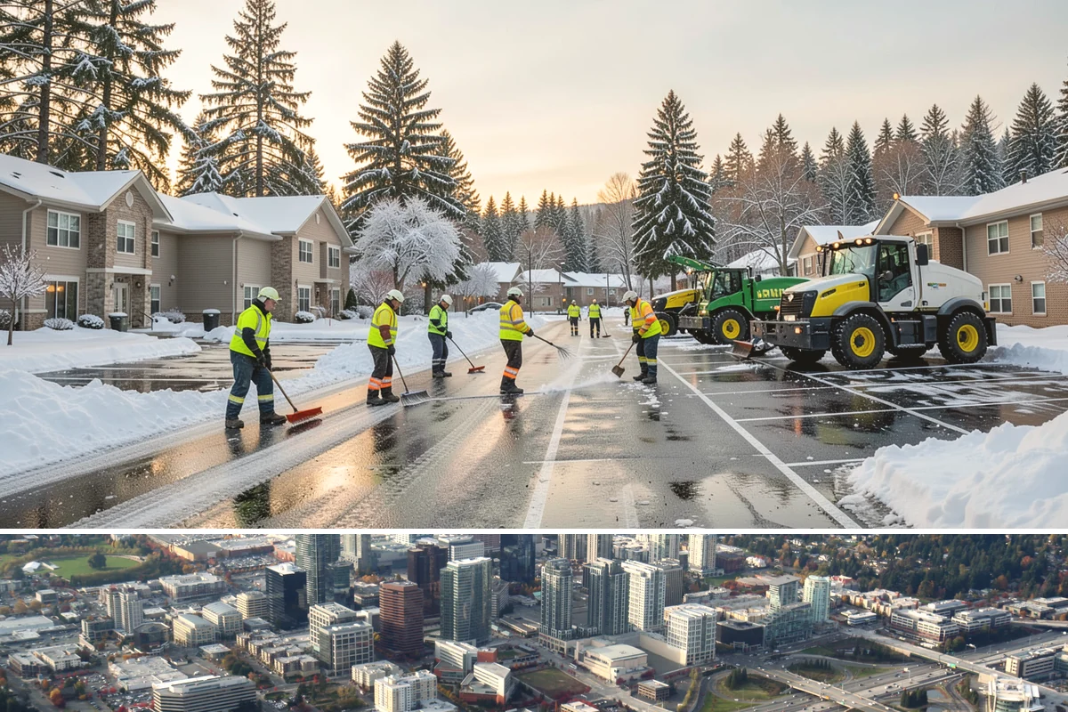 Church Property Snow Removal in Bellevue, King County, WA - Church property service is most needed for winter gatherings from December through February.