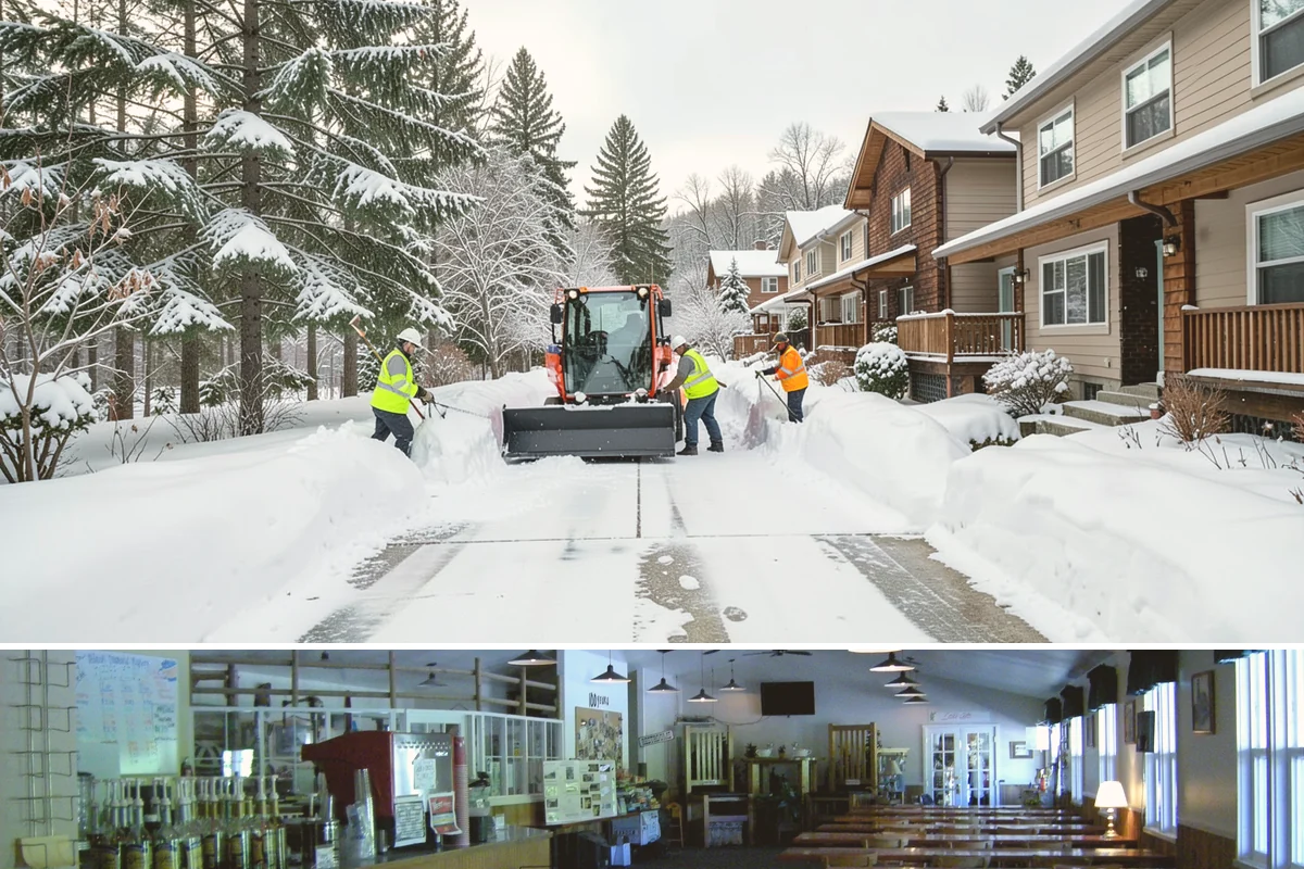 Church Property Snow Removal in Black Diamond, King County, WA - Church property service is most needed for winter gatherings from December through February.