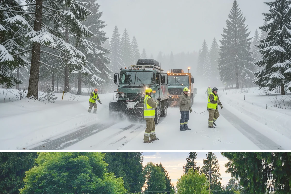 Church Property Snow Removal in Bonney Lake, Pierce County, WA - Church property service is most needed for winter gatherings from December through February.