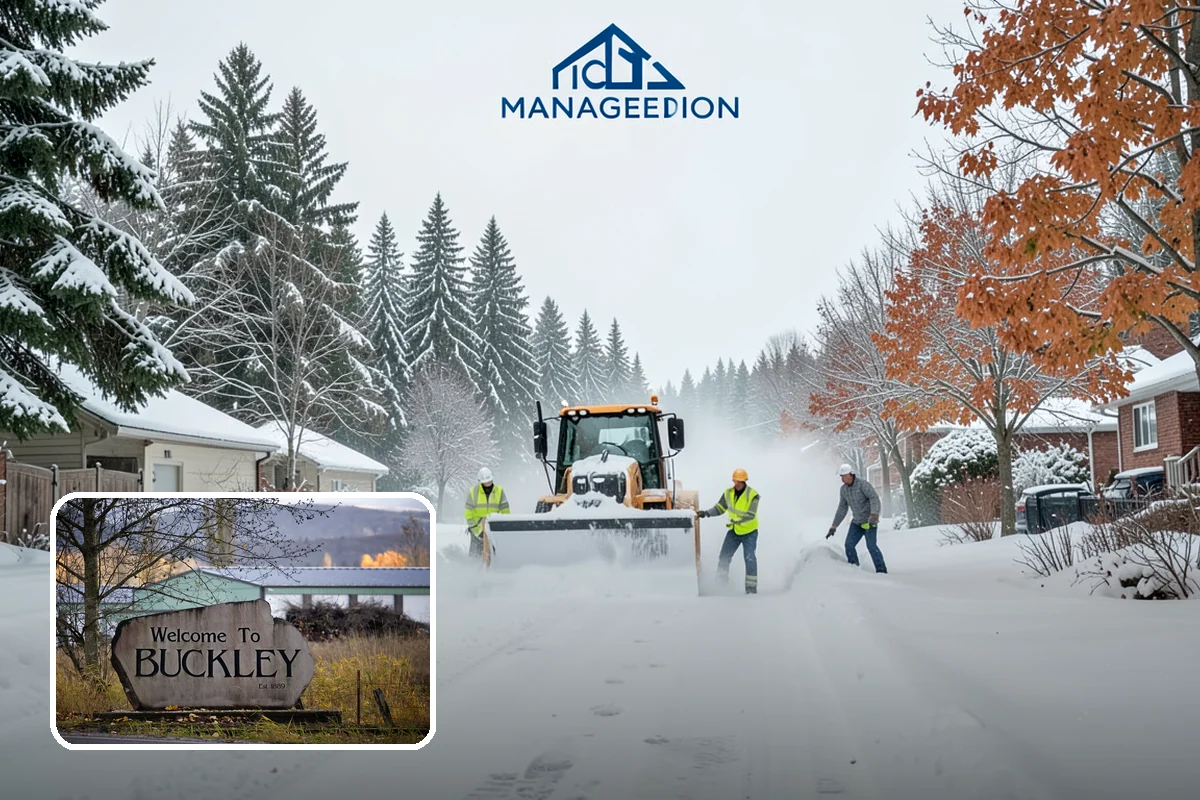 Church Property Snow Removal in Buckley, Pierce County, WA - Lots and entries ready for services