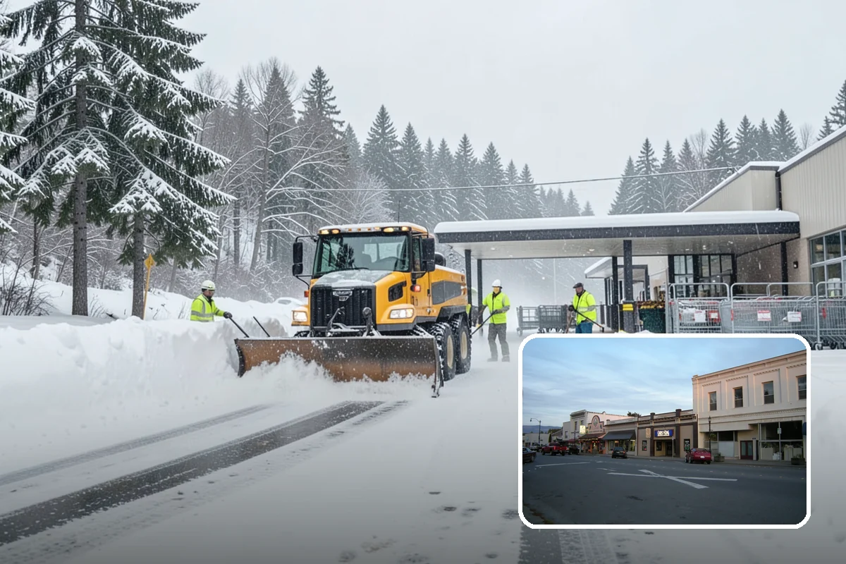 Church Property Snow Removal in Burlington, Skagit County, WA - Lots and entries ready for services