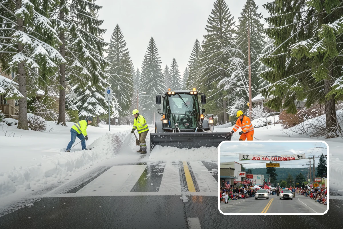 Church Property Snow Removal in Carnation, King County, WA - Lots and entries ready for services
