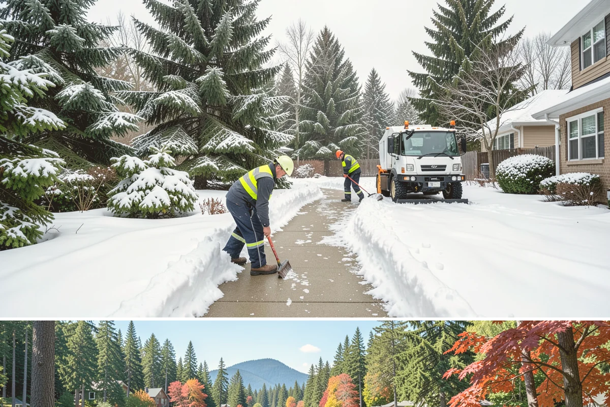 Church Property Snow Removal in Covington, King County, WA - Church property service is most needed for winter gatherings from December through February.