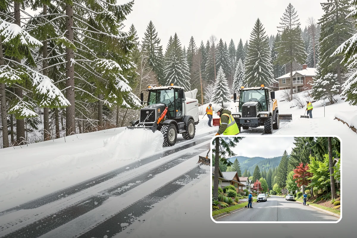 Church Property Snow Removal in Darrington, Snohomish County, WA - Lots and entries ready for services
