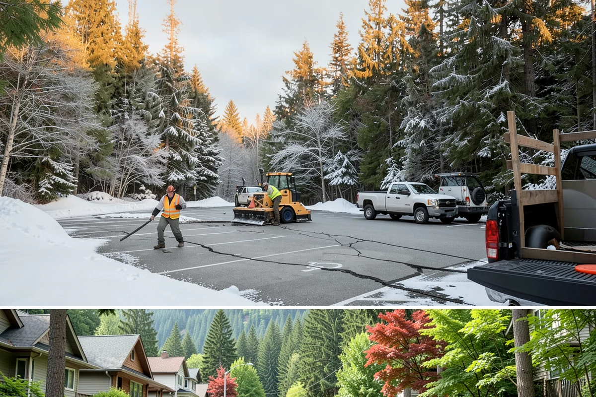 Church Property Snow Removal in Darrington, Snohomish County, WA - Church property service is most needed for winter gatherings from December through February.