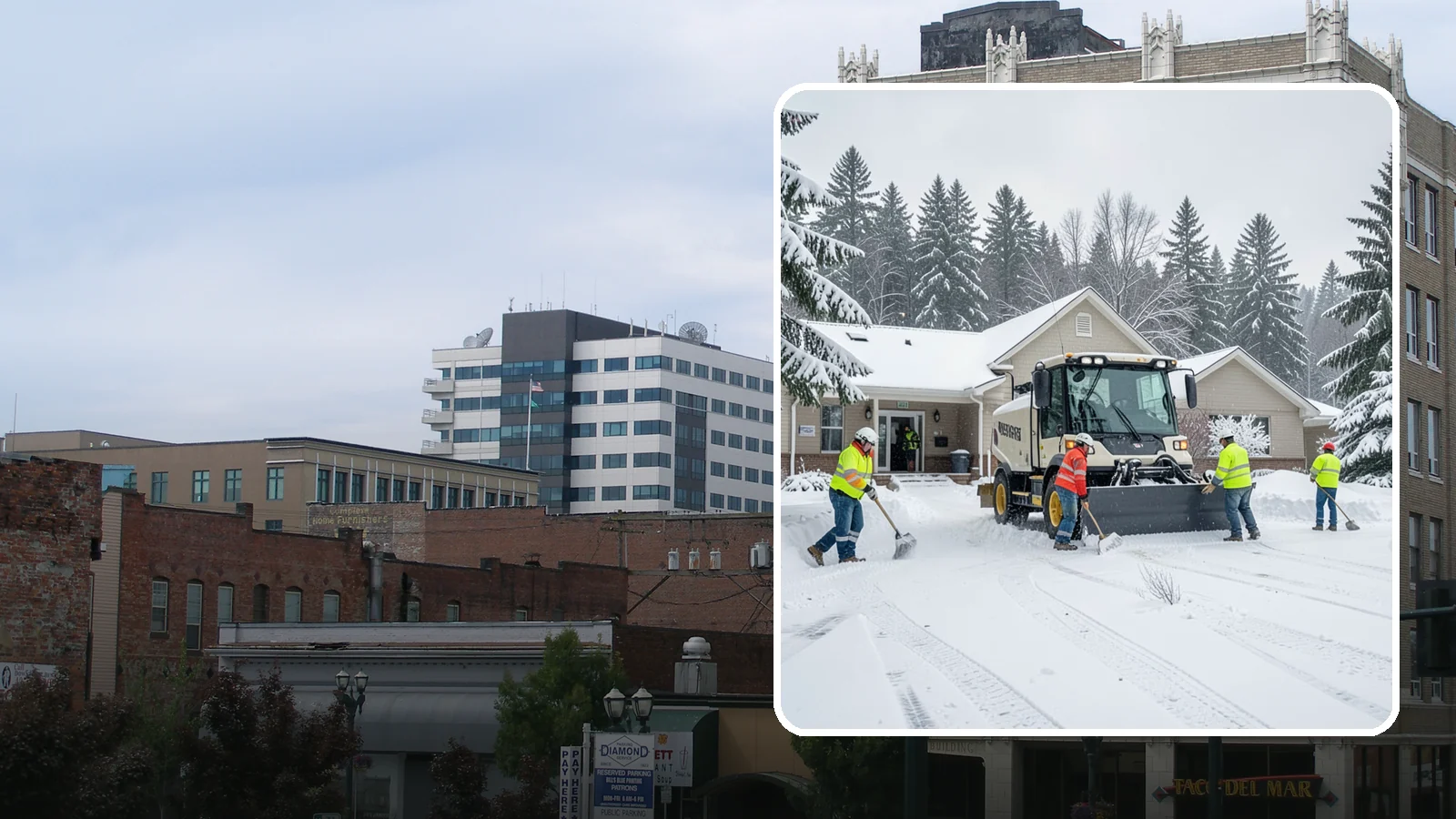 Church Property Snow Removal in Everett, Snohomish County, WA - We clear church properties for services and events, keeping lots and entrances safe for congregations of all ages.
