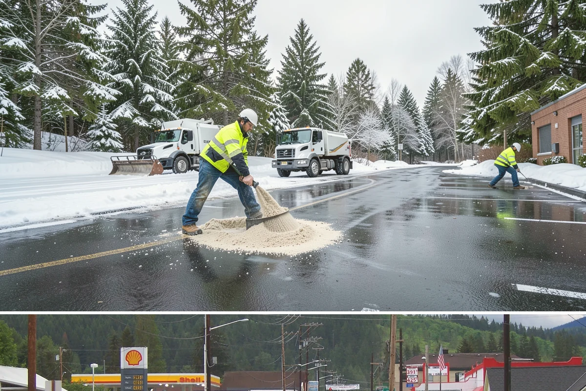 Church Property Snow Removal in Granite Falls, Snohomish County, WA - Church property service is most needed for winter gatherings from December through February.