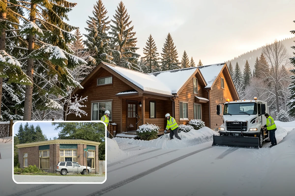 Church Property Snow Removal in Hamilton, Skagit County, WA - Lots and entries ready for services