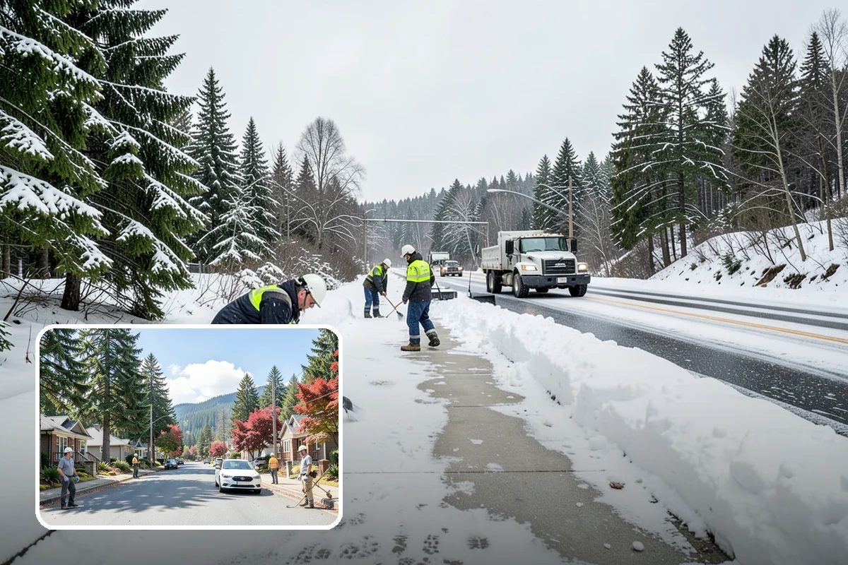 Church Property Snow Removal in Hunts Point, King County, WA - Lots and entries ready for services