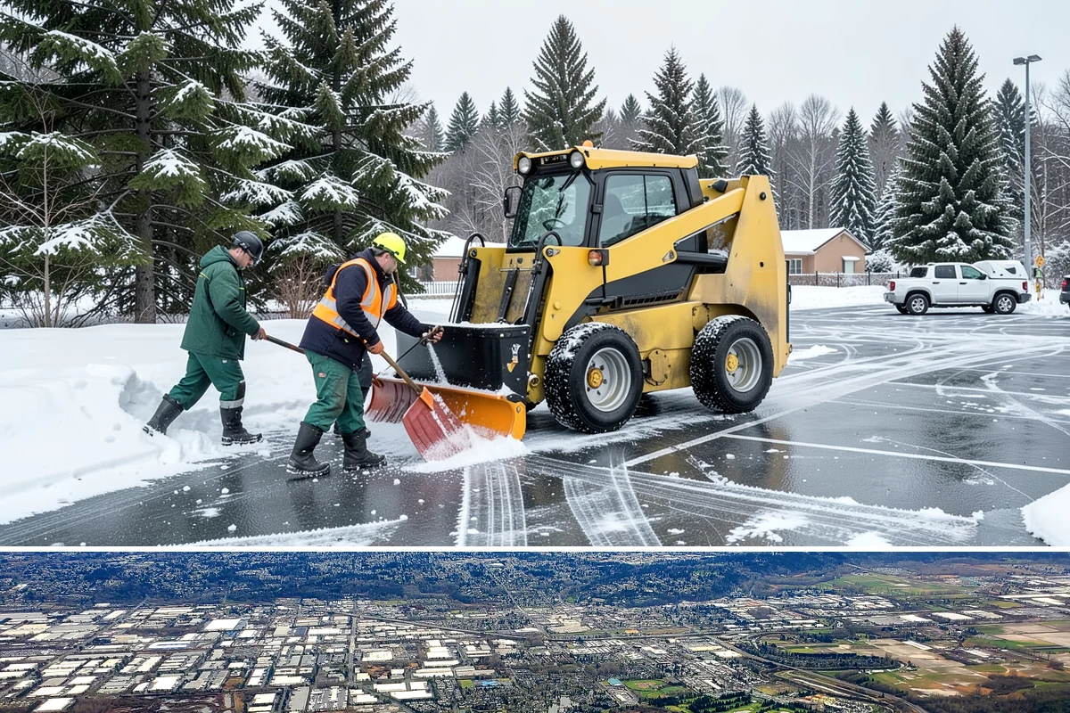 Church Property Snow Removal in Kent, King County, WA - Church property service is most needed for winter gatherings from December through February.