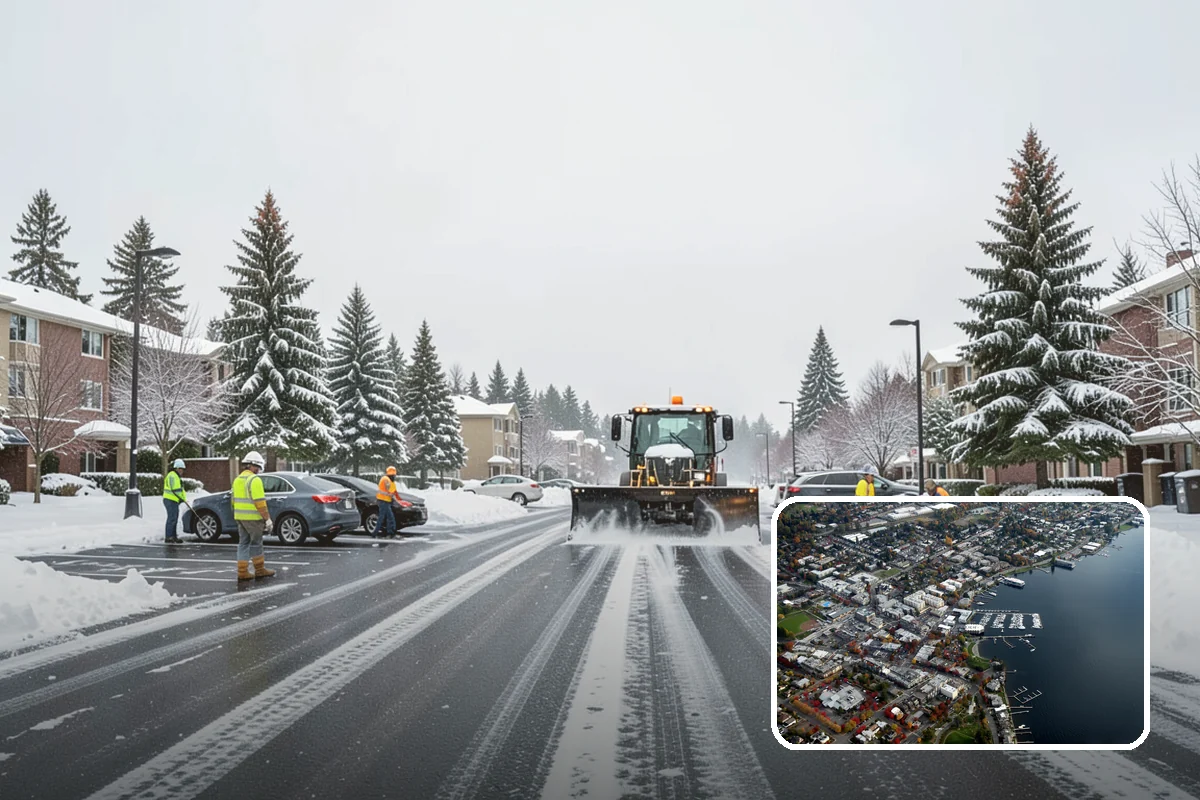 Church Property Snow Removal in Kirkland, King County, WA - Lots and entries ready for services