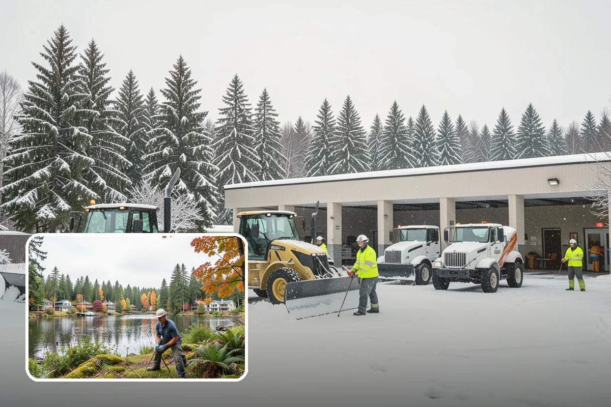 Church Property Snow Removal in La Conner, Skagit County, WA - Lots and entries ready for services