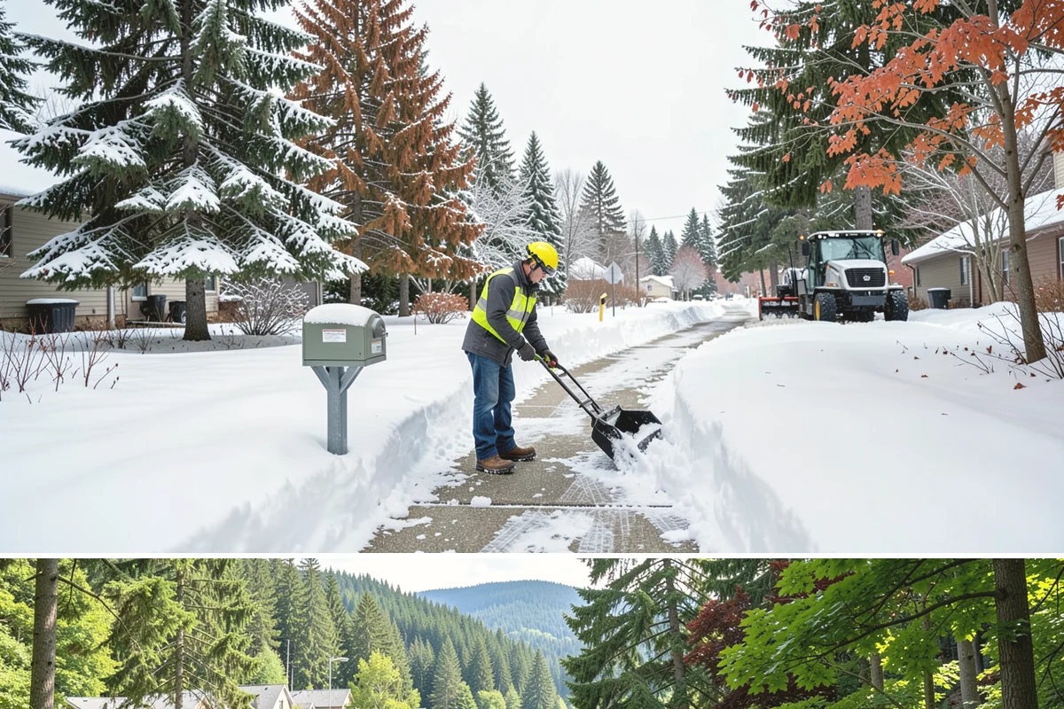Church Property Snow Removal in Lake Forest Park, King County, WA - Church property service is most needed for winter gatherings from December through February.