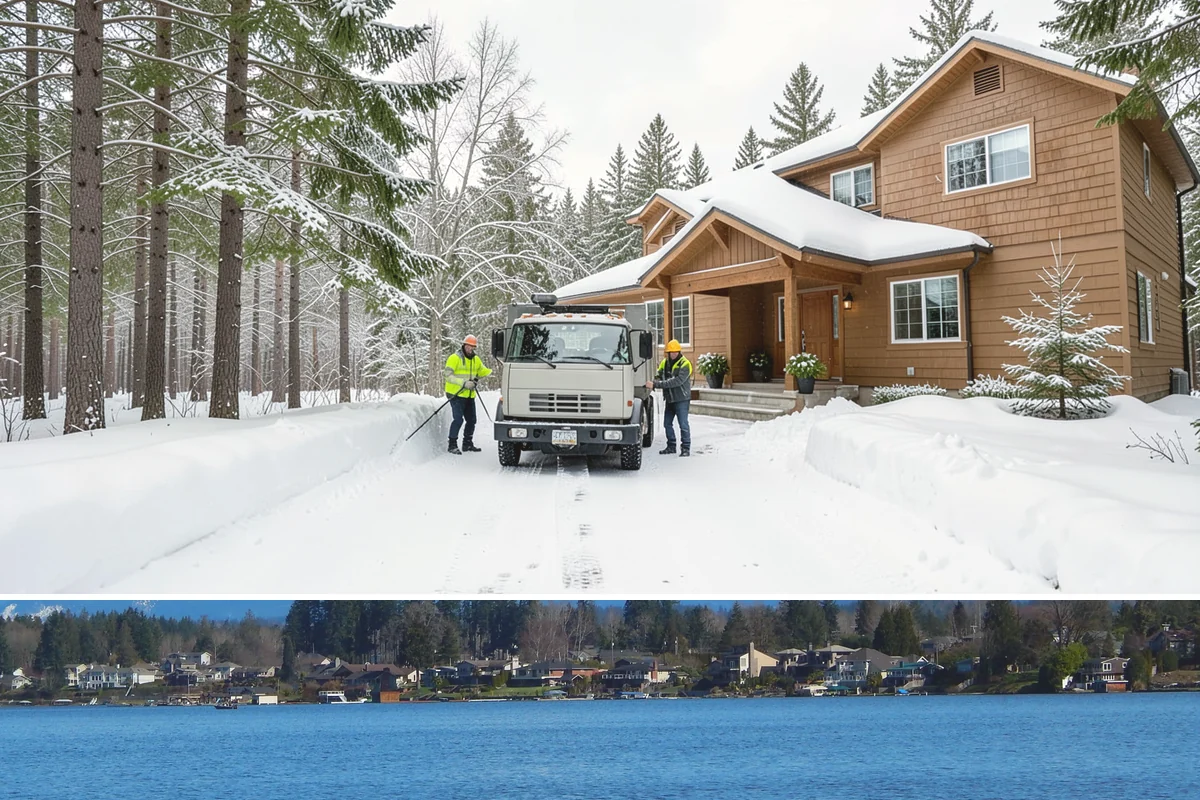 Church Property Snow Removal in Lake Stevens, Snohomish County, WA - Church property service is most needed for winter gatherings from December through February.
