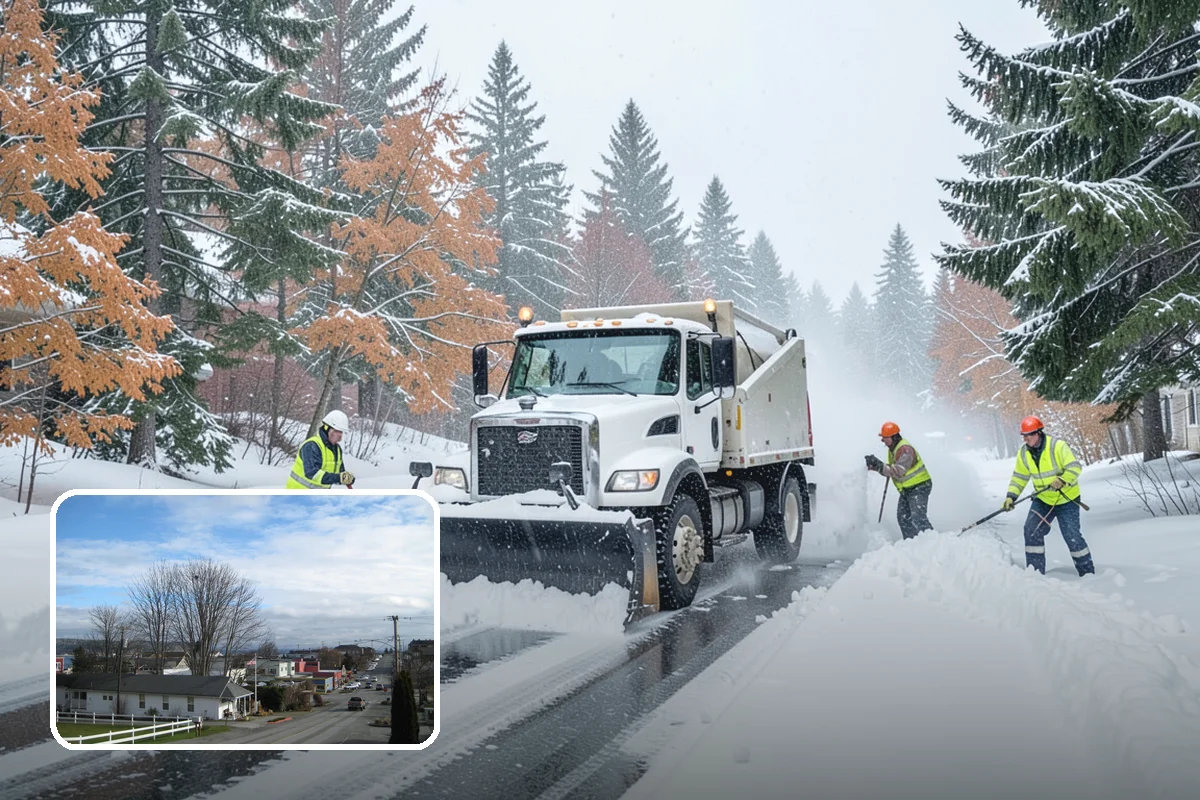 Church Property Snow Removal in Langley, Island County, WA - Lots and entries ready for services