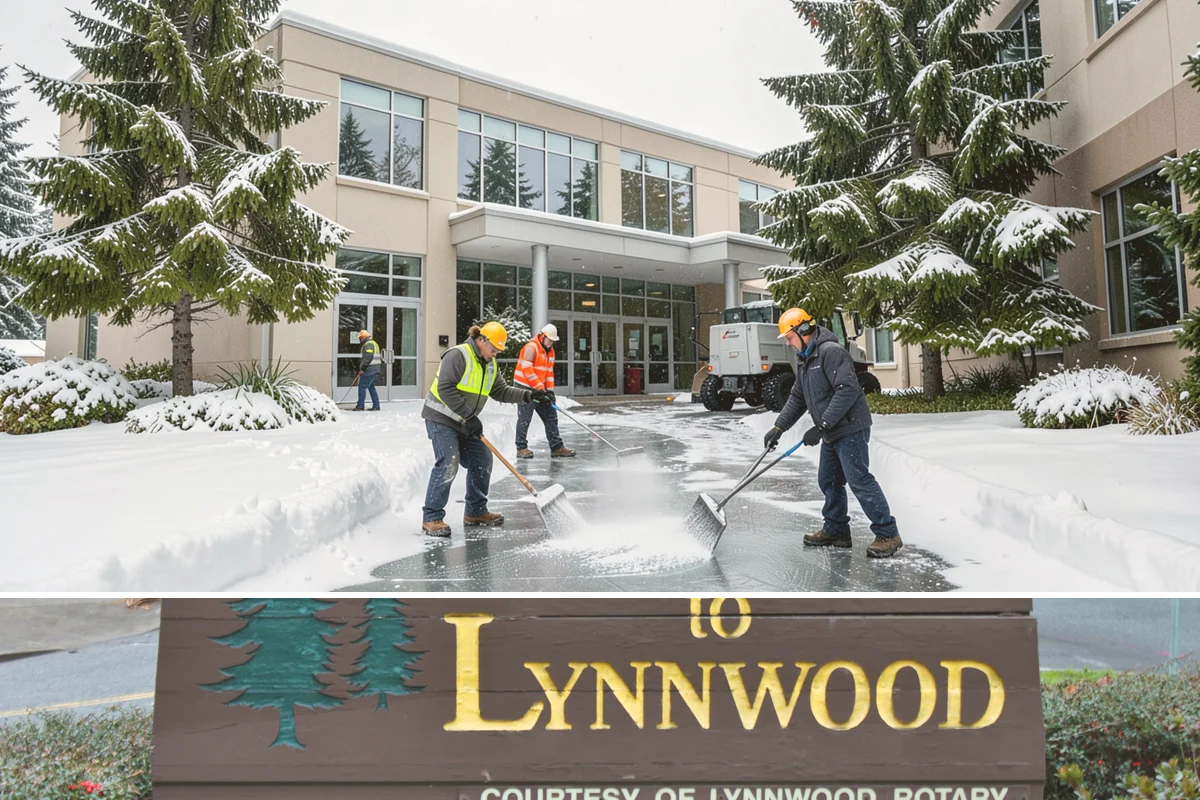 Church Property Snow Removal in Lynnwood, Snohomish County, WA - Church property service is most needed for winter gatherings from December through February.