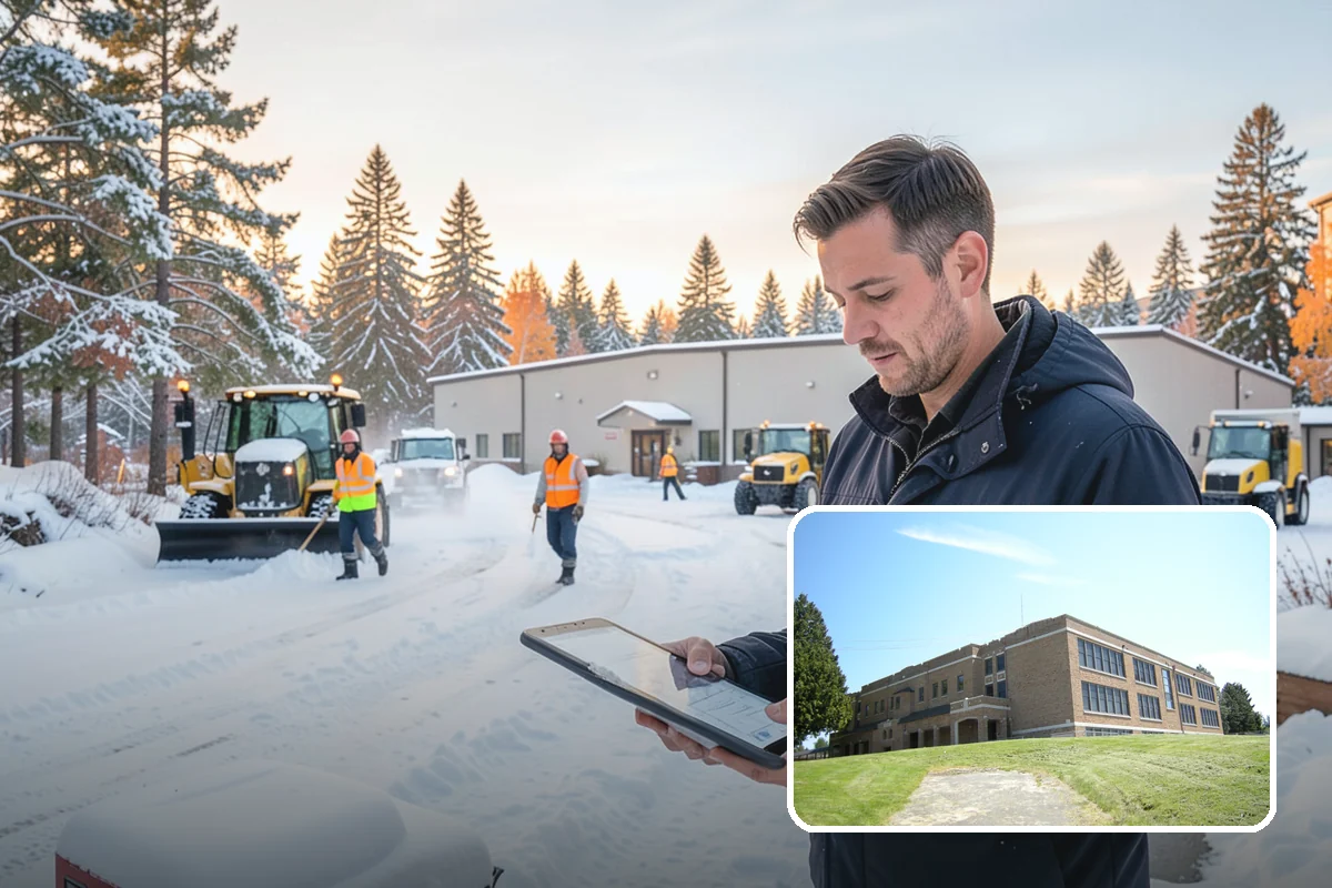 Church Property Snow Removal in Maple Valley, King County, WA - Lots and entries ready for services