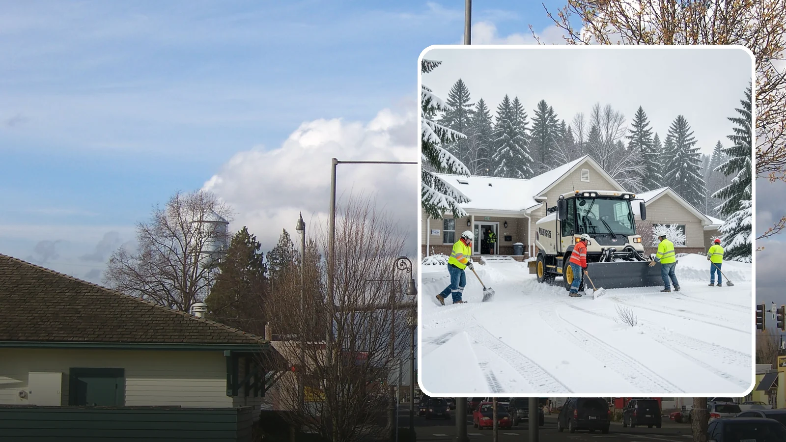Church Property Snow Removal in Marysville, Snohomish County, WA - We clear church properties for services and events, keeping lots and entrances safe for congregations of all ages.