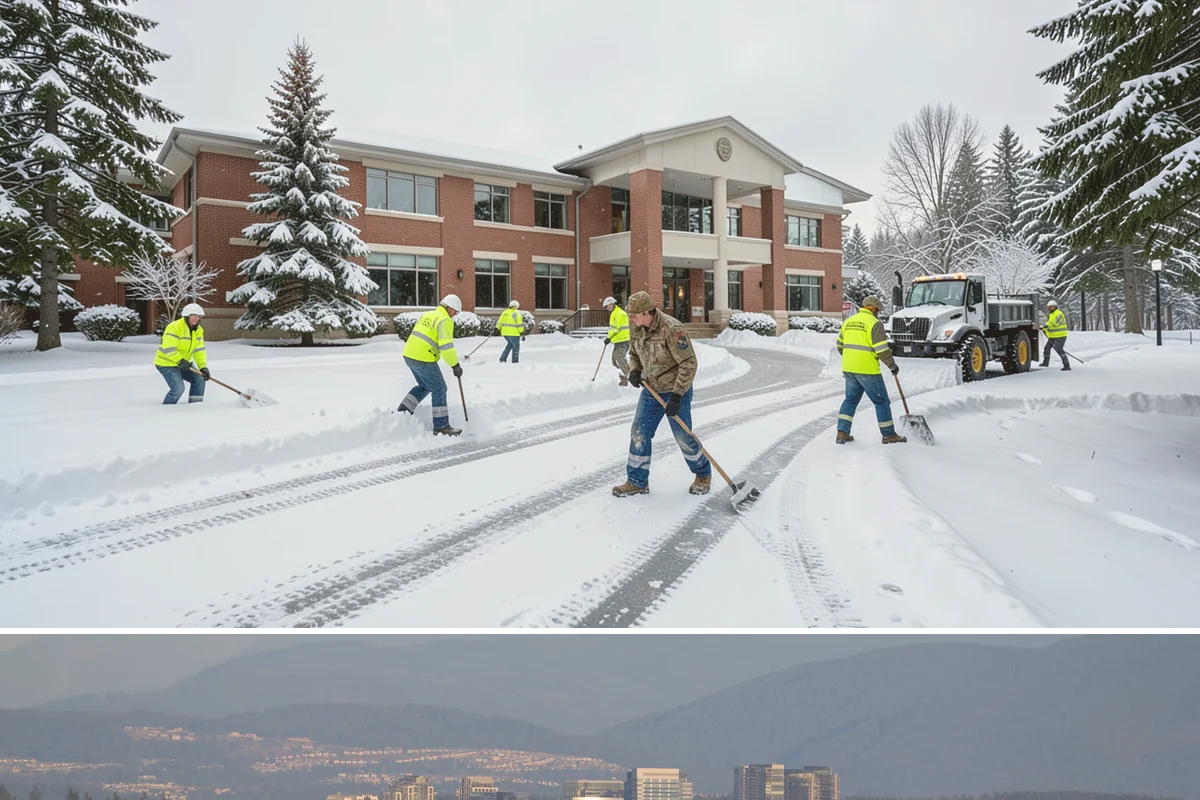 Church Property Snow Removal in Medina, King County, WA - Church property service is most needed for winter gatherings from December through February.
