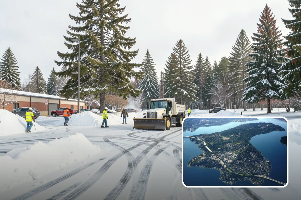 Church Property Snow Removal in Mercer Island, King County, WA - Lots and entries ready for services