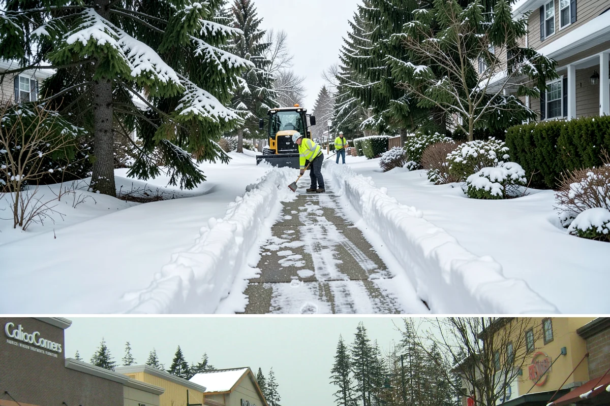 Church Property Snow Removal in Mill Creek, Snohomish County, WA - Church property service is most needed for winter gatherings from December through February.