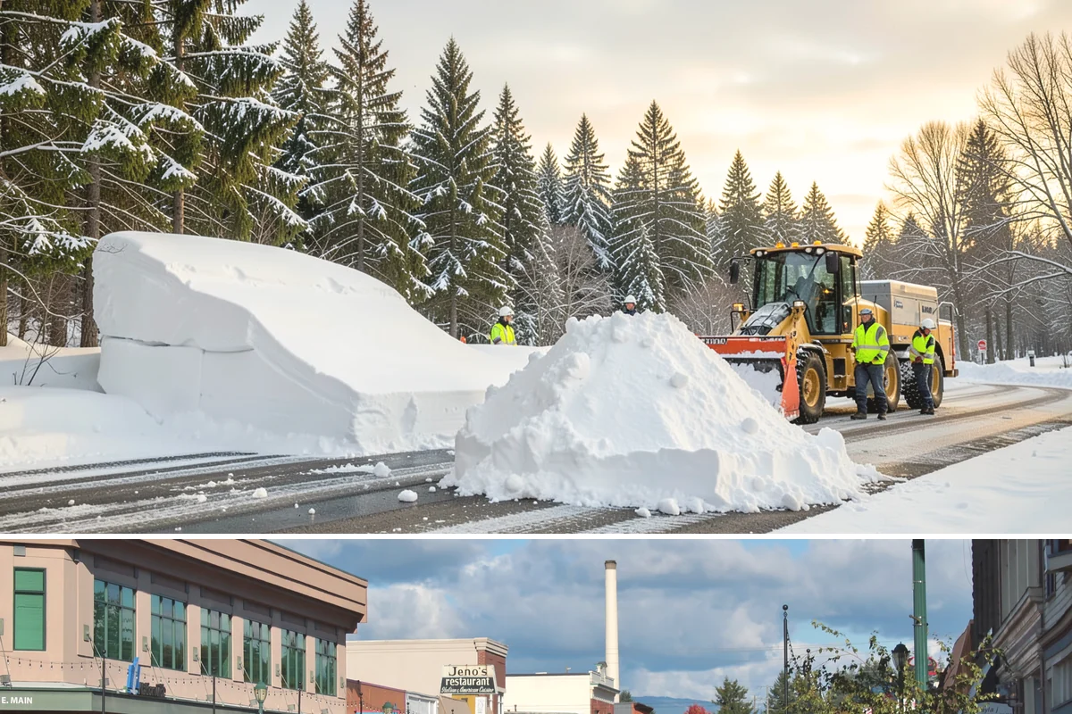 Church Property Snow Removal in Monroe, Snohomish County, WA - Church property service is most needed for winter gatherings from December through February.