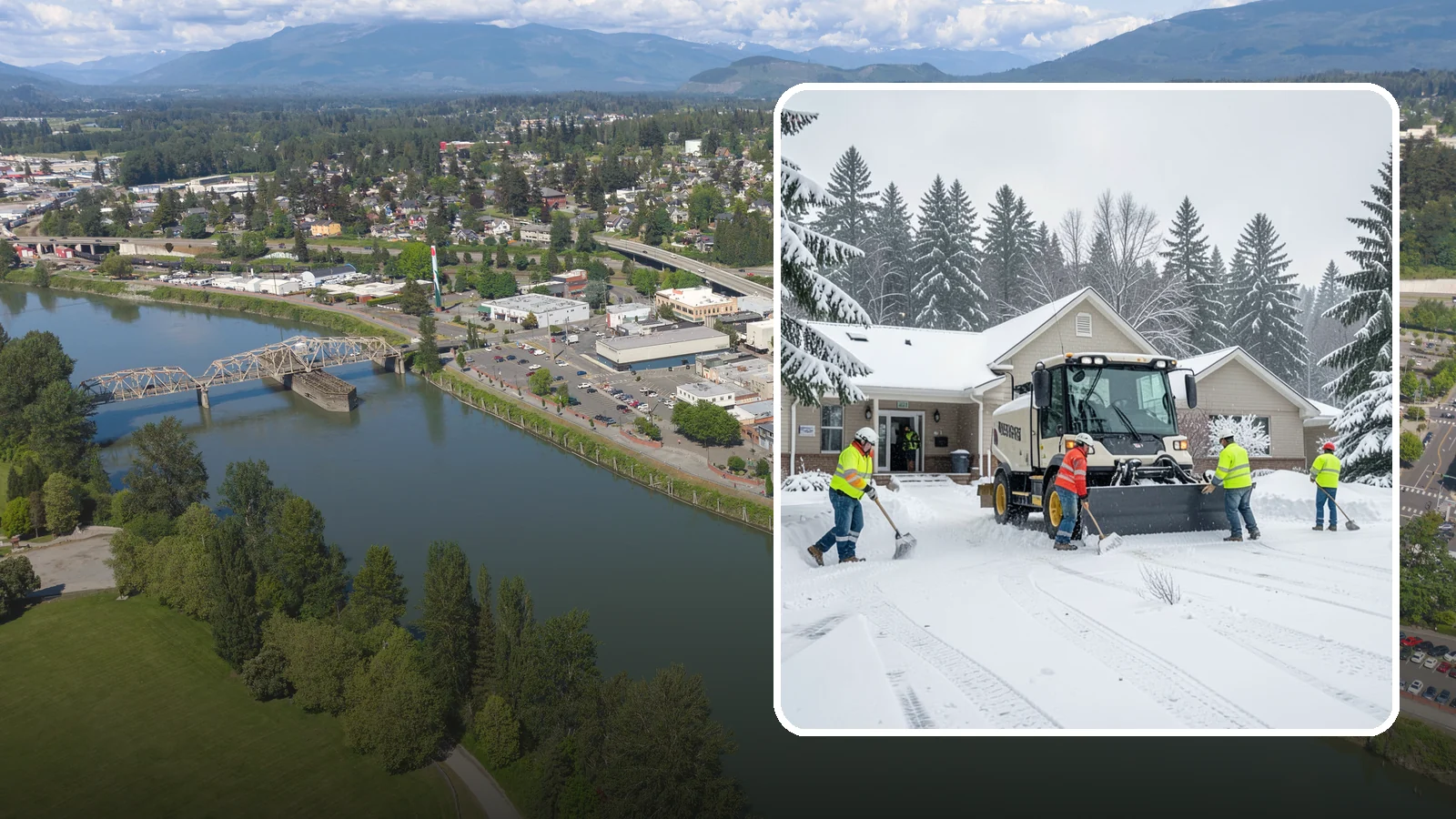 Church Property Snow Removal in Mount Vernon, Skagit County, WA - We clear church properties for services and events, keeping lots and entrances safe for congregations of all ages.