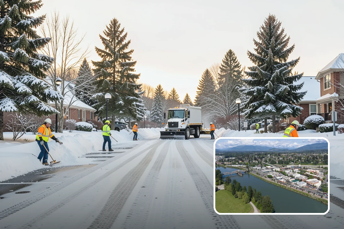 Church Property Snow Removal in Mount Vernon, Skagit County, WA - Lots and entries ready for services