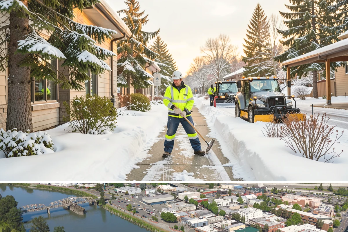 Church Property Snow Removal in Mount Vernon, Skagit County, WA - Church property service is most needed for winter gatherings from December through February.