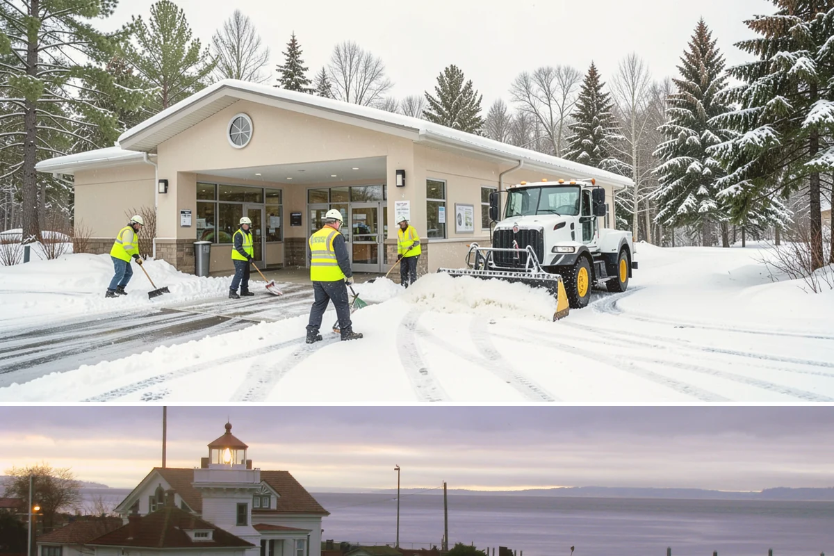 Church Property Snow Removal in Mukilteo, Snohomish County, WA - Church property service is most needed for winter gatherings from December through February.